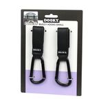 Dooky Buggy Small Hook 2pk Black