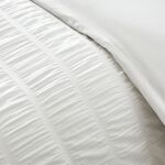 CATHERINE LANSFIELD SINGLE DUVET COVER Seersucker Frill White