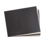 Reversible Leather Plain Placemats - Choc & Cream