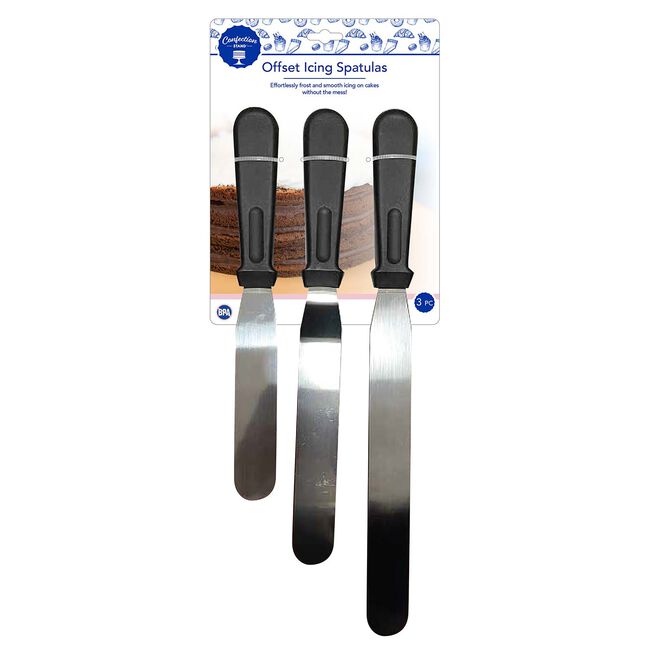 Confection Stand 3 Icing Spatulas 