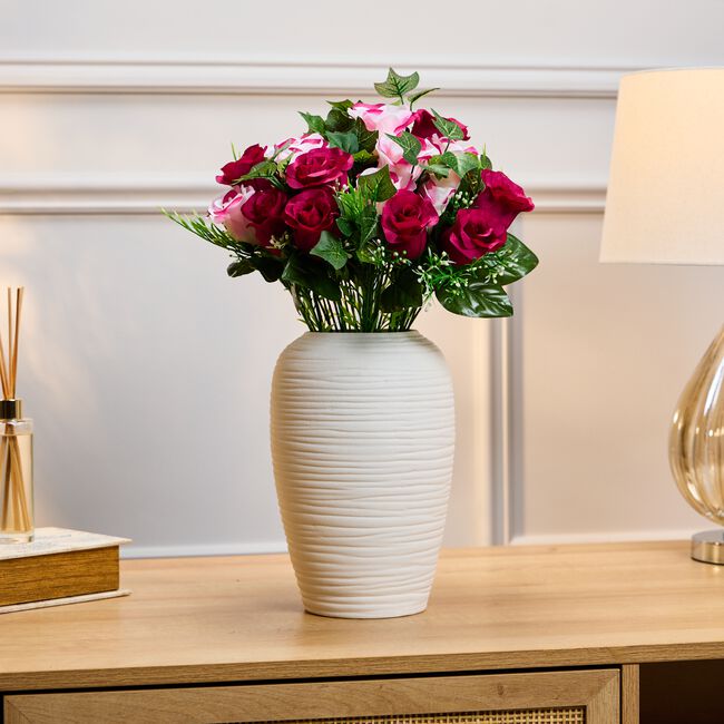 Blush & Bloom Red And Pink Floral Bouquet