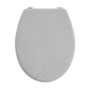Stone Effect Toilet Seat - Grey