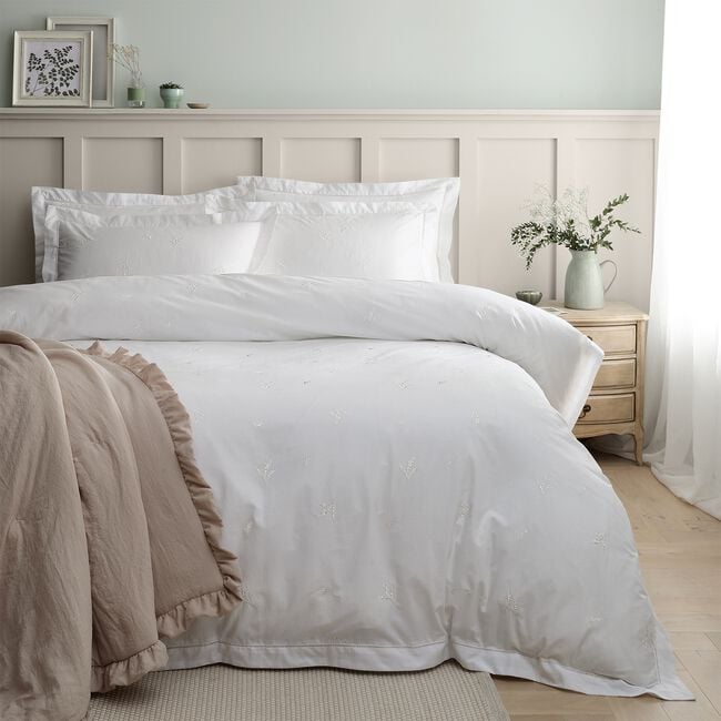 BIANCA SINGLE DUVET COVER Lottie Embroidery