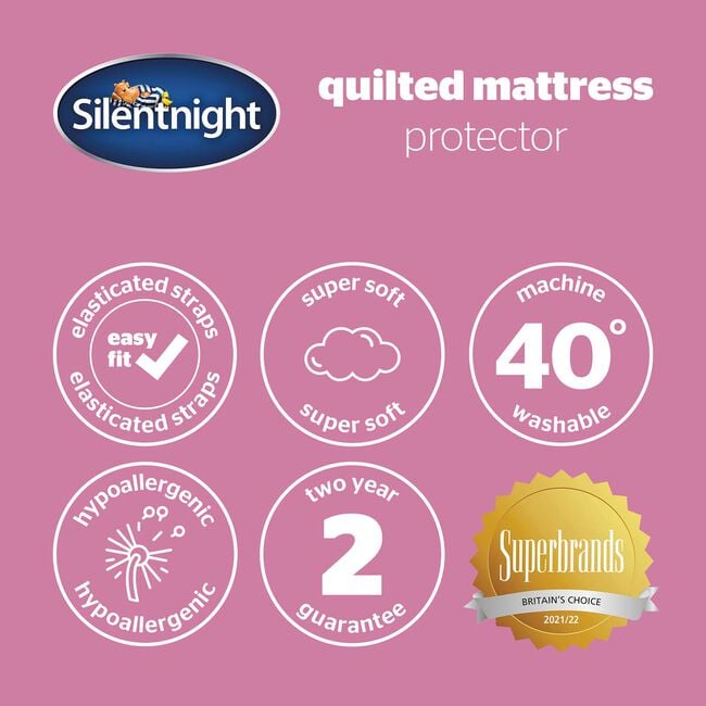 SILENTNIGHT QUILTED SINGLE Mattress Protector 