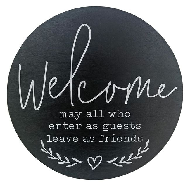 Welcome Wall Decor Plaque 