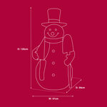 Light Up Snowman with Shovel 1.2m