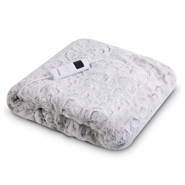 Carmen Faux Fur Fleece Electric Blanket