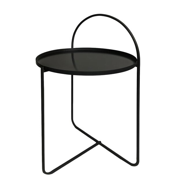 Black Metal Side Table