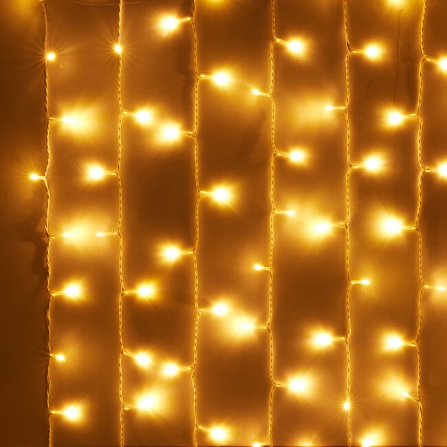 200 WARM WHITE Led Lights W/ White Cable