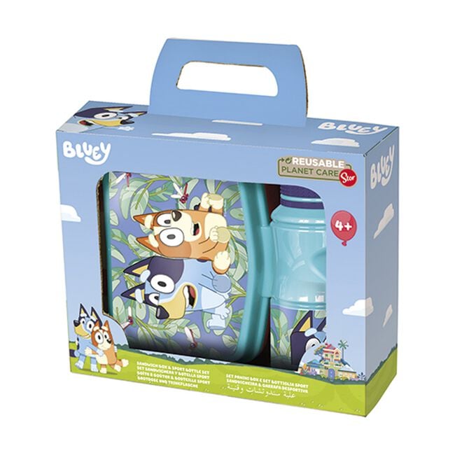 Bluey Kids Lunch Box & Water Bottle Set