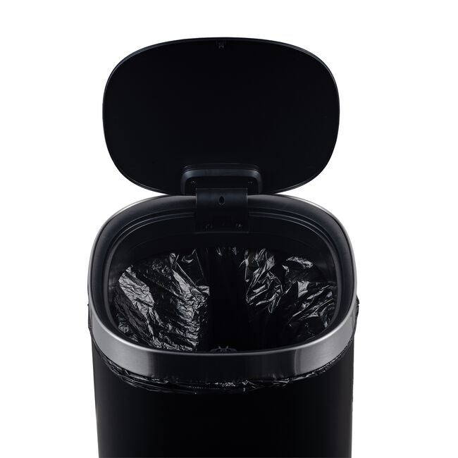 40L Newport Push Bin - Black