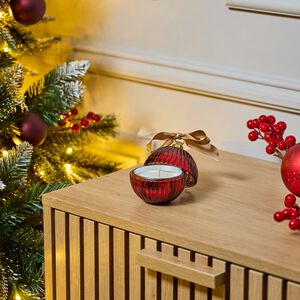 Ambianti Christmas Bauble Red 65g Candle