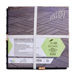 4 PACK DARK BROWN Deck Tile