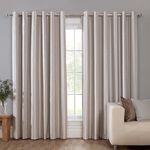 BLACKOUT DOPE DYE WOVEN STRIPE NATURAL 90x90 Curtain