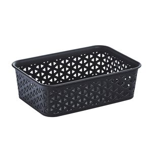 Geometric Storage Basket 1.5L - Black