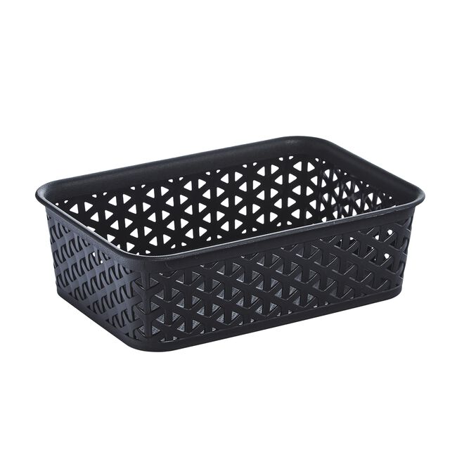 Geometric Storage Basket 1.5L - Black