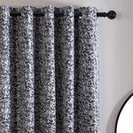 BLACKOUT & THERMAL BOBBLE BLACK  66x72 Curtain
