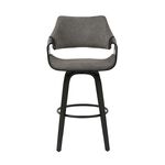 BECKETT Barstool Woven Grey