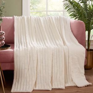RUANE CORD VELVET WHITE 150x200cm Throw