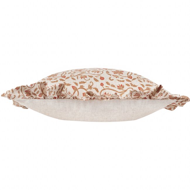1973 Linen Filigree Ochre Cushion 50cm x 50cm