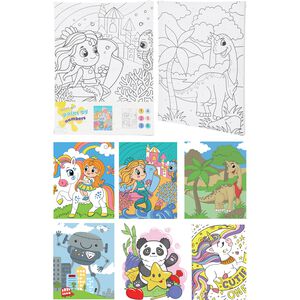 Paint Set By Numbers 6 Designs - Large