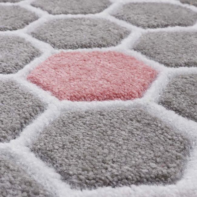 JVL Solemate Handcarved Honeycomb Doormat 57x100cm