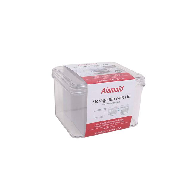 Fridge & Freezer Bin With Lid 17.6X13.8X10.9cm