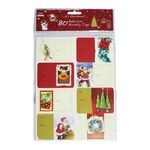 Novelty Adhesive Gift Tags - 80 Pack