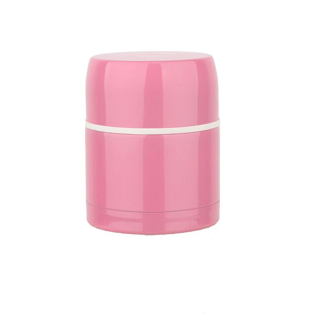 Stainless Steel Pink Soup Flask with Spoon 470ml