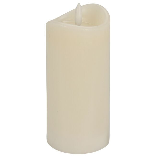 LED Pillar Candle Ivory - 7x15cm