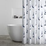 Catherine Lansfield Salcombe Boats Shower Curtain