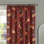 DREAMS & DRAPES Sandringham Red 66x54 Curtain