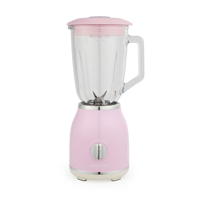 SALTER RETRO PINK 1.5L Glass Jug Blender