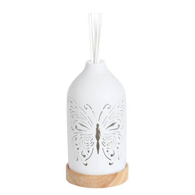 Woodbridge LED Ceramic Reed Diffuser Butterfly