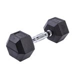 Body Go Rubber Hex Dumbbell 7.5kg