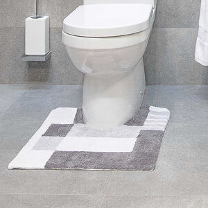 Boxes Grey Pedestal Mat 50cm x 50cm