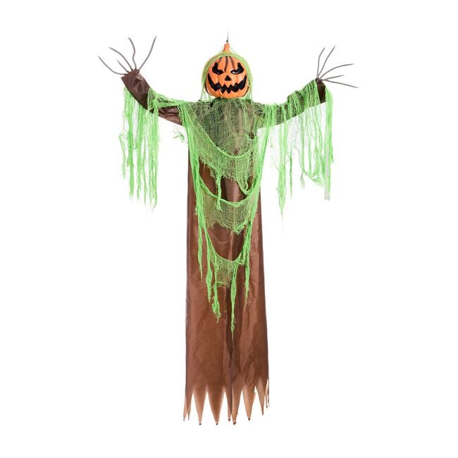 1.6m Animated Hanging Pumpkin Man