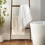 BIANCA ZERO TWIST SATIN STITCH HAND CREAM Bath Sheet
