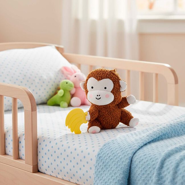 First Steps Plush With Teether Monkey