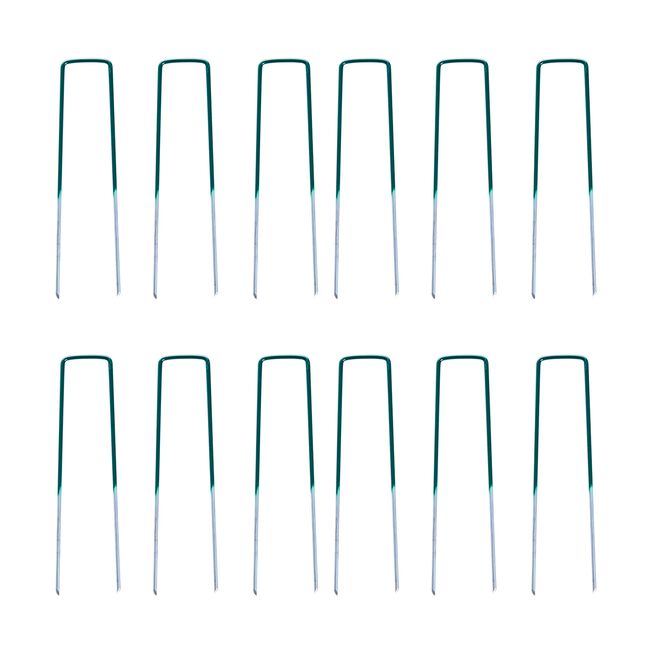 Pack Of 12 Garden U Ground Pins