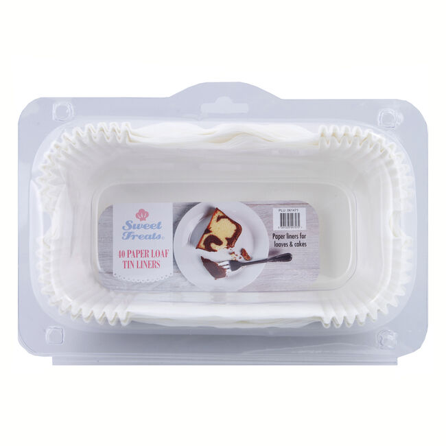 Sweet Treats Paper Loaf Tin Liners 40 Pack