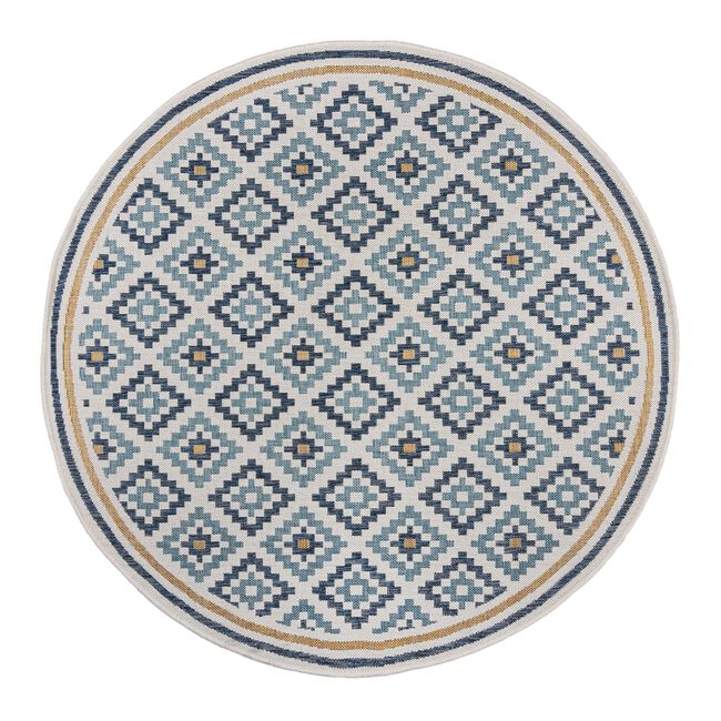 Flair Zia Trellis 160cm Round Outdoor Rug