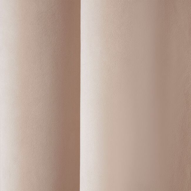 BLACKOUT & THERMAL VELVET NATURAL 66x54 Curtain