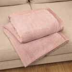 NICOLE DAY HERRINGBONE MAUVE 150x200cm Throw