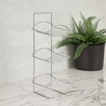 Oceana 3 Tier Toilet Roll Holder Chrome