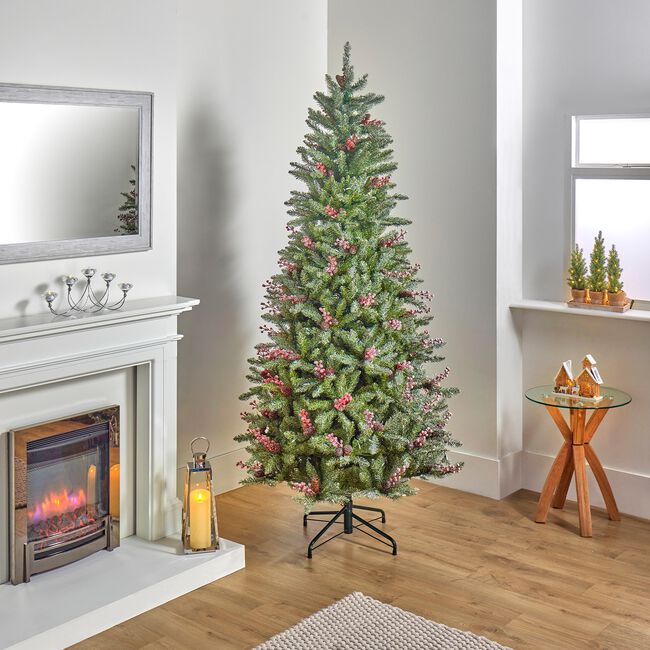 National Tree Snowy Dunhill Fir 7ft Christmas Tree