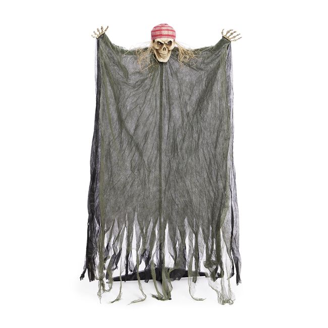 1.5M Standing Light Up Ghost With Red Bandana