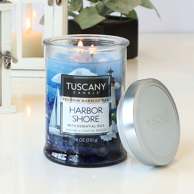 Tuscany Triple Pour Candle Harbour Shore 18oz