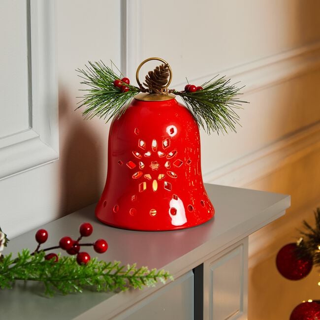Red Christmas Bell with LED