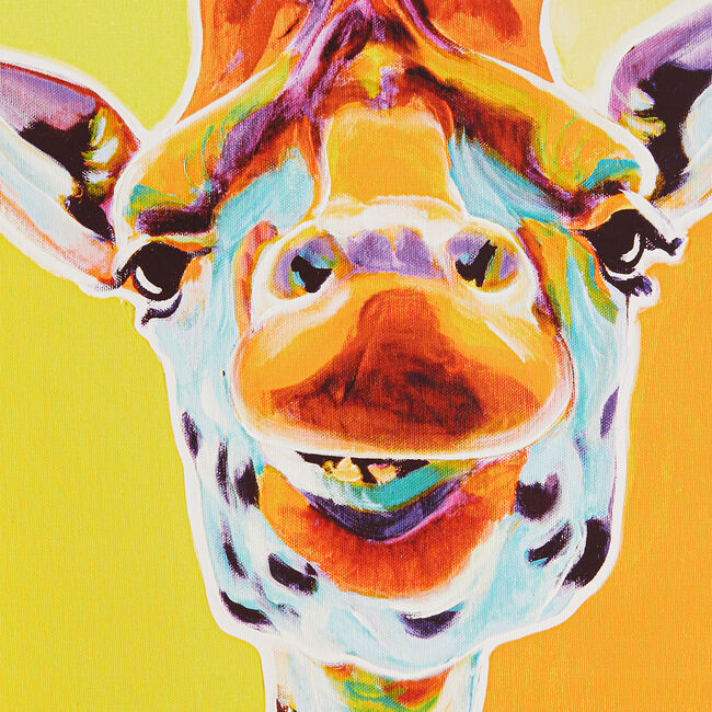 Funky Giraffe Canvas